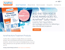 Tablet Screenshot of acnefree.com